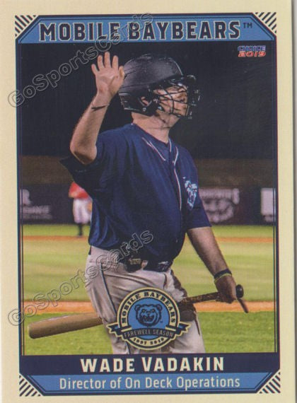 2019 Mobile Baybears Wade Vadakin