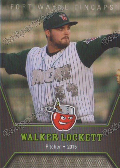 2015 Fort Wayne Tincaps Walker Lockett