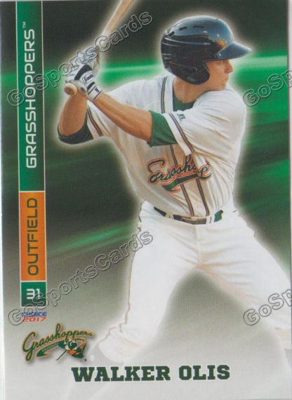 2017 Greensboro Grasshoppers Walker Olis