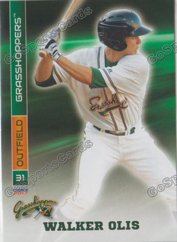 2017 Greensboro Grasshoppers Walker Olis