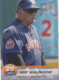 2012 Buffalo Bisons Wally Backman