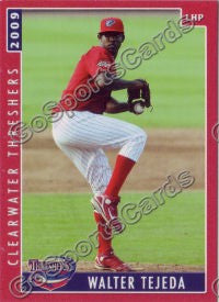 2009 Clearwater Threshers Walter Tejeda