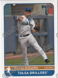 2012 Tulsa Drillers Warren Schaeffer