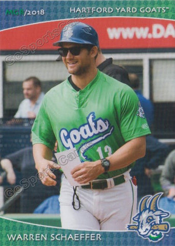 2018 Hartford Yard Goats Warren Schaeffer