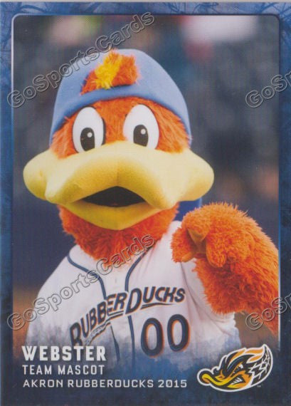 2015 Akron Rubberducks Webster Mascot