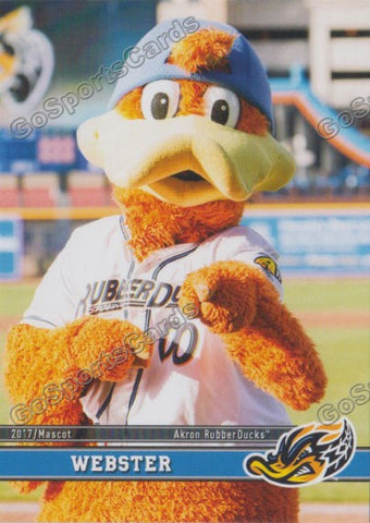 2017 Akron RubberDucks Webster Mascot