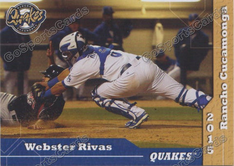 2015 Rancho Cucamonga Quakes Webster Rivas