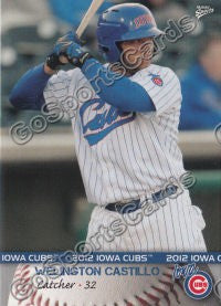 2012 Iowa Cubs Welington Castillo
