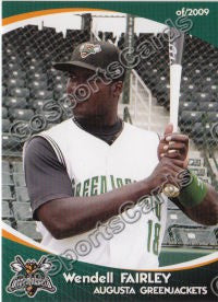 2009 Augusta GreenJackets Wendell Fairley