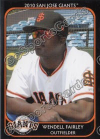 2010 San Jose Giants Wendell Fairley
