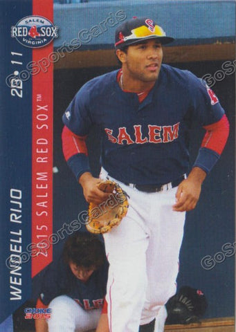 2015 Salem Red Sox Wenell Rijo