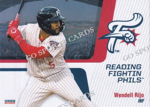 2022 Reading Fightin Phils 1st Wendell Rijo