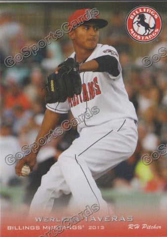 2013 Billings Mustangs Werleen Taveras