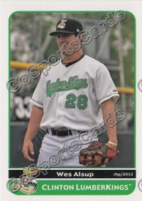 2012 Clinton LumberKings Wes Alsup