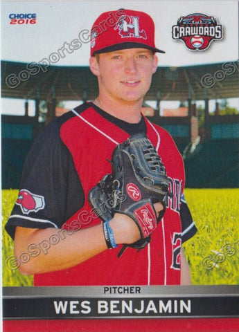 2016 Hickory Crawdads Wes Benjamin