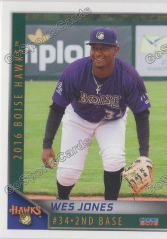 2016 Boise Hawks Wesley Wes Jones