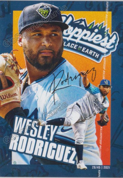 2021 Hillsboro Hops Wesley Rodriguez