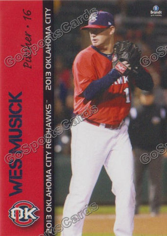 2013 Oklahoma City RedHawks Wes Musick