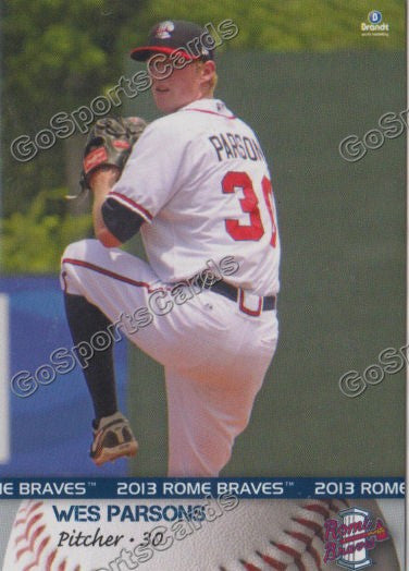 2013 Rome Braves Wes Parsons