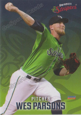 2019 Gwinnett Stripers Wes Parsons
