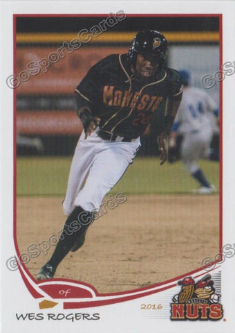 2016 Modesto Nuts Wes Rogers
