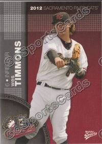 2012 Sacramento River Cats Wes Timmons
