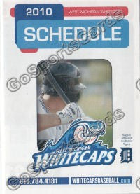 2010 West Michigan Whitecaps Pocket Schedule