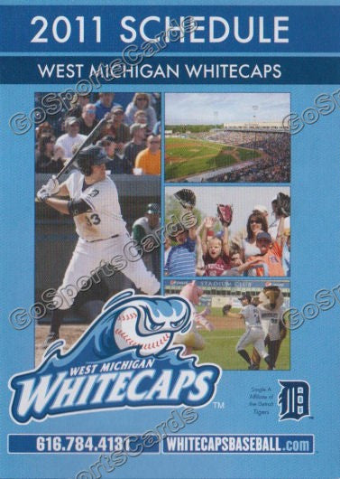 2011 West Michigan Whitecaps Pocket Schedule