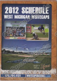 2012 West Michigan Whitecaps Pocket Schedule