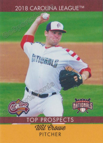 2018 Carolina League Top Prospects Wil Crowe