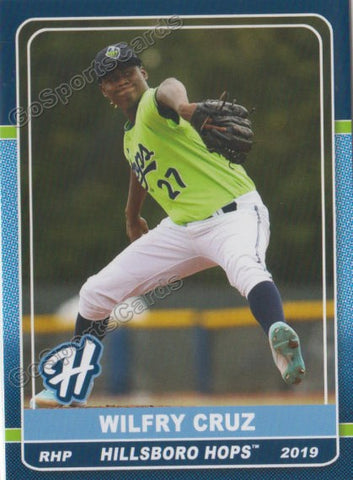 2019 Hillsboro Hops Wilfry Cruz