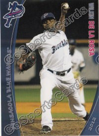 2012 Pensacola Blue Wahoos Wilkin De La Rosa
