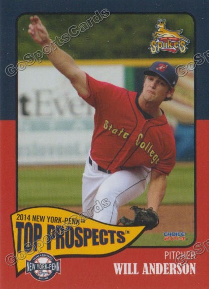 2014 New York Penn League Top Prospect NYPL Will Anderson