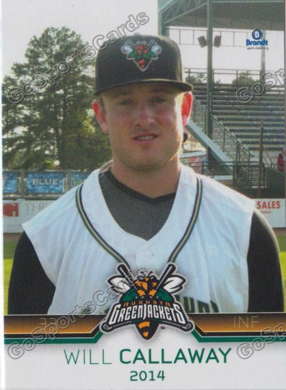 2014 Augusta Greenjackets Will Callaway