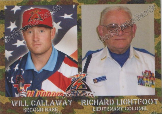 2014 Salem Keizer Volcanoes Military SGA Will Callaway
