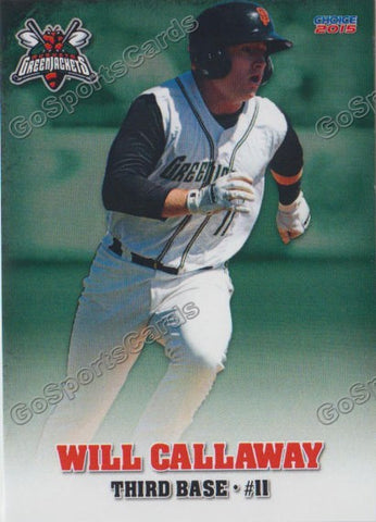 2015 Augusta Greenjackets Will Callaway