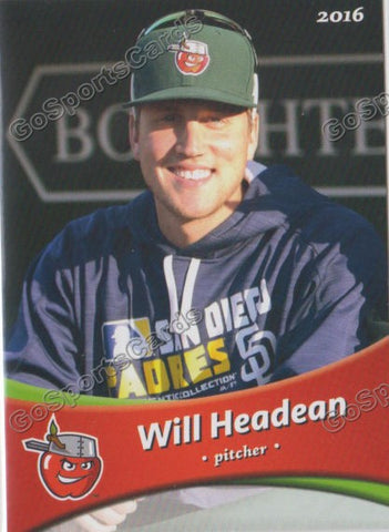 2016 Fort Wayne Tin Caps Will Headean