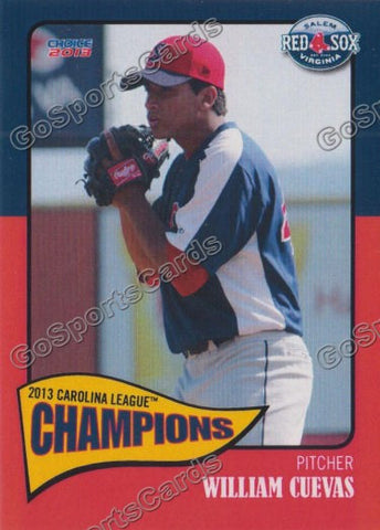 2013 Salem Red Sox Carolina Championship William Cuevas