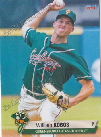 2021 Greensboro Grasshoppers William Will Kobos