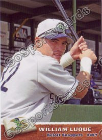 2007 Beloit Snappers William Luque