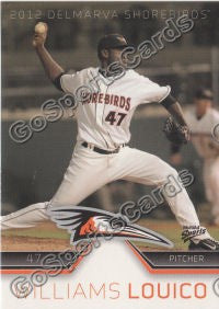 2012 Delmarva Shorebirds Williams Louico