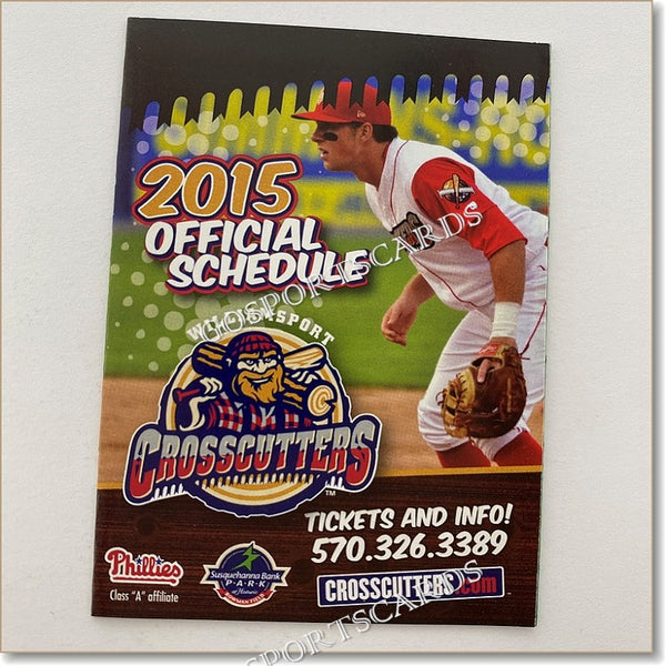 2015 Williamsport Crosscutters Pocket Schedule