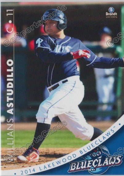 2014 Lakewood BlueClaws Willians Astudillo