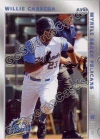 2008 Myrtle Beach Pelicans Willie Cabrera