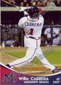 2009 Mississippi Braves Willie Cabrera