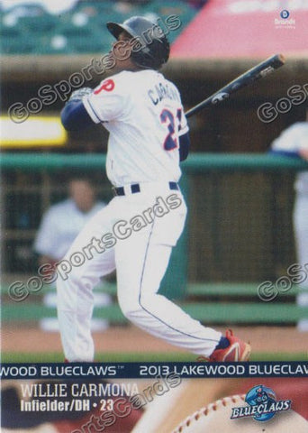 2013 Lakewood BlueClaws Willie Carmona