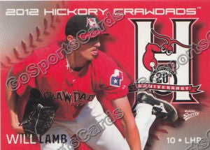 2012 Hickory Crawdads Will Lamb
