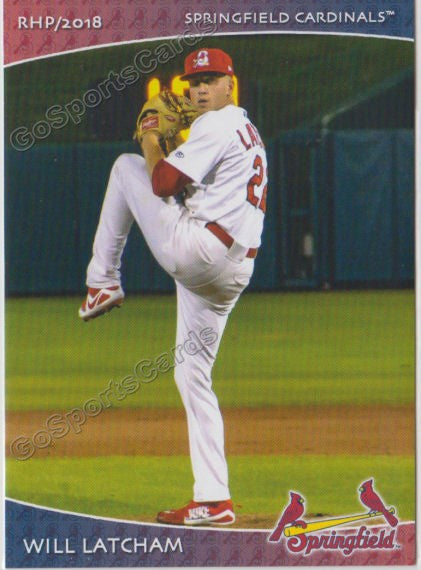 2018 Springfield Cardinals SGA Will Latcham