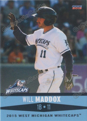 2015 West Michigan Whitecaps Will Maddox