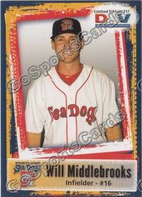 2011 Portland Sea Dogs DAV Will Middlebrooks